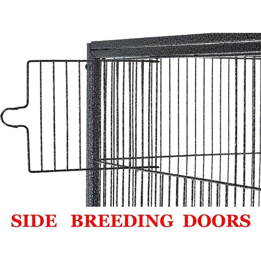 Gap Wrought Iron Parrot Cage Double Stackable Breeder Flight Cage