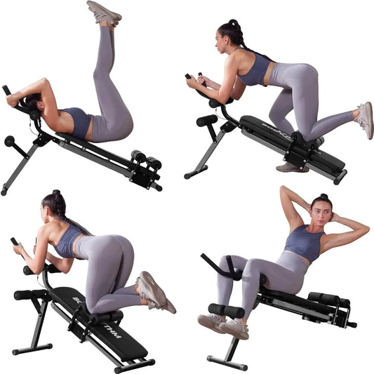 Ab Workout Machine with LCD Monitor for Home Gym