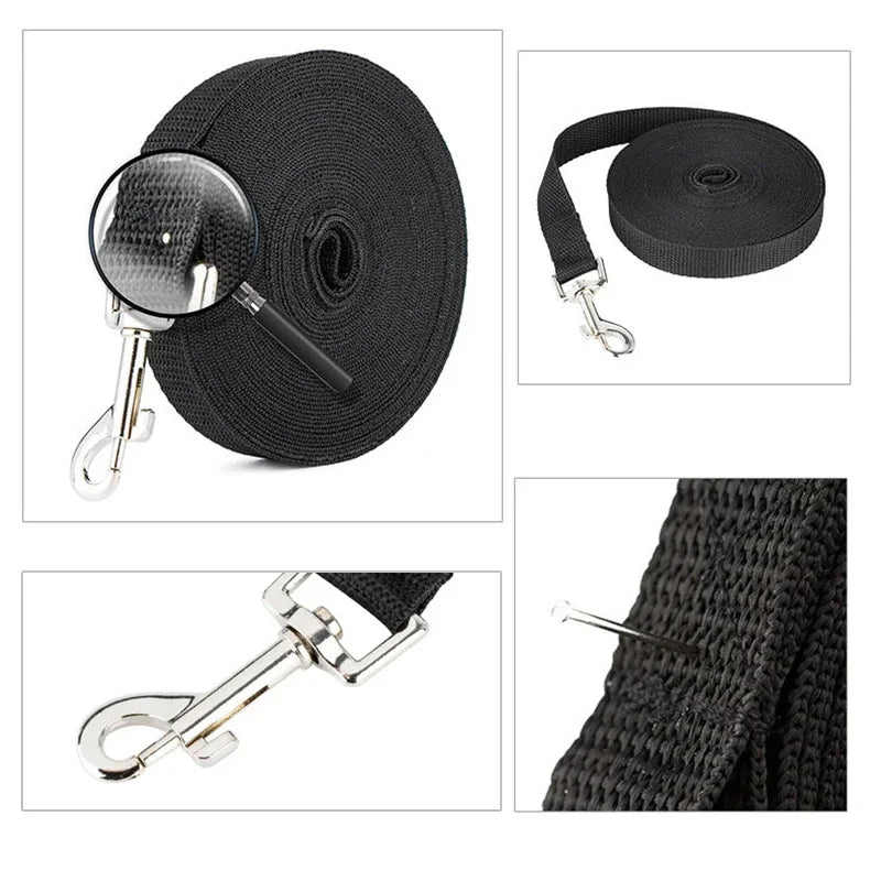 Long Nylon Pet Dog Leash For Small Big Dogs Cats Outdoor Hiking Puppy Lead Rope Durable Labrodor Traction Belt 1.5m 3m 10m 30m