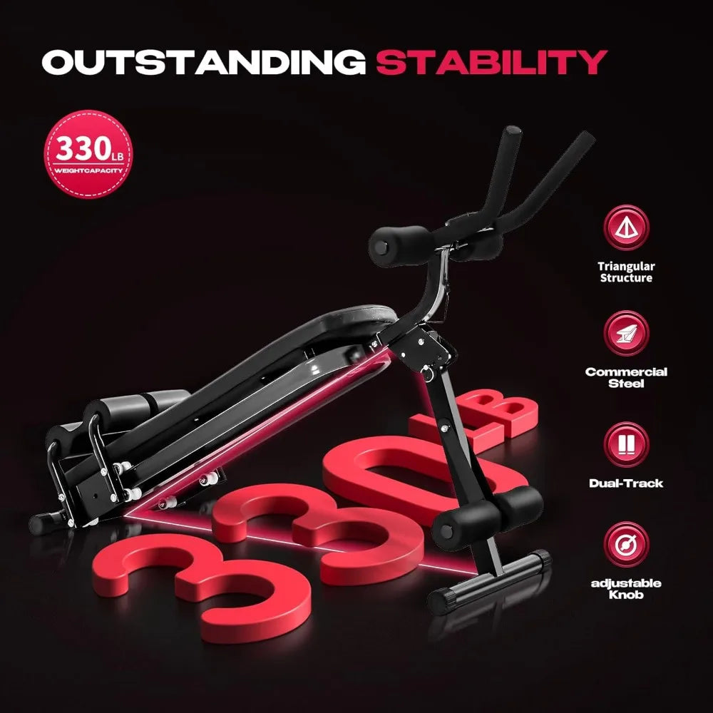 Ab Workout Machine with LCD Monitor for Home Gym