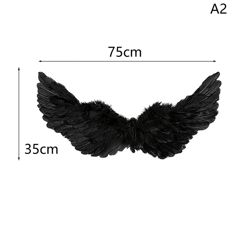 Guangdong Angel Feather Wings For Party Cosplay With Elastic Straps