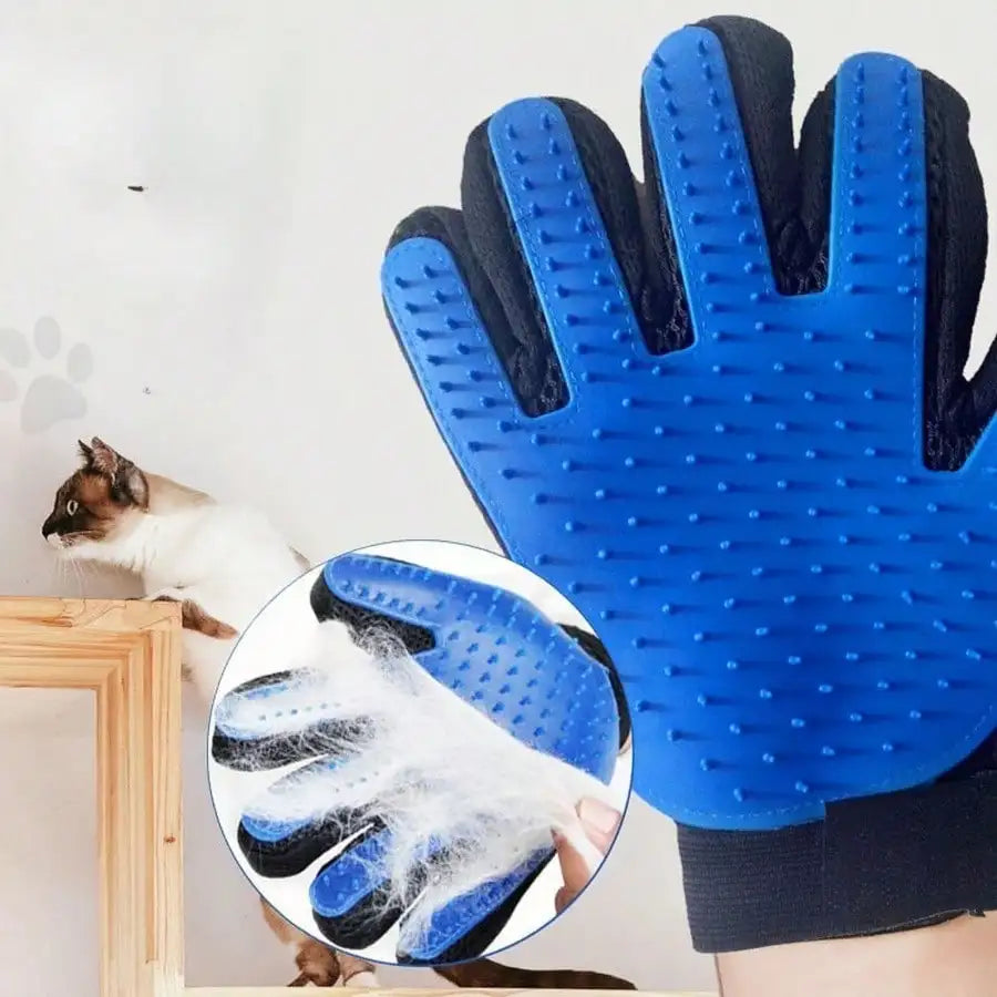 AEDGCN Ultracare Deshedding PetGroomingGloves ForCats AndDogs GentleCare CoatRefresh Massage Design