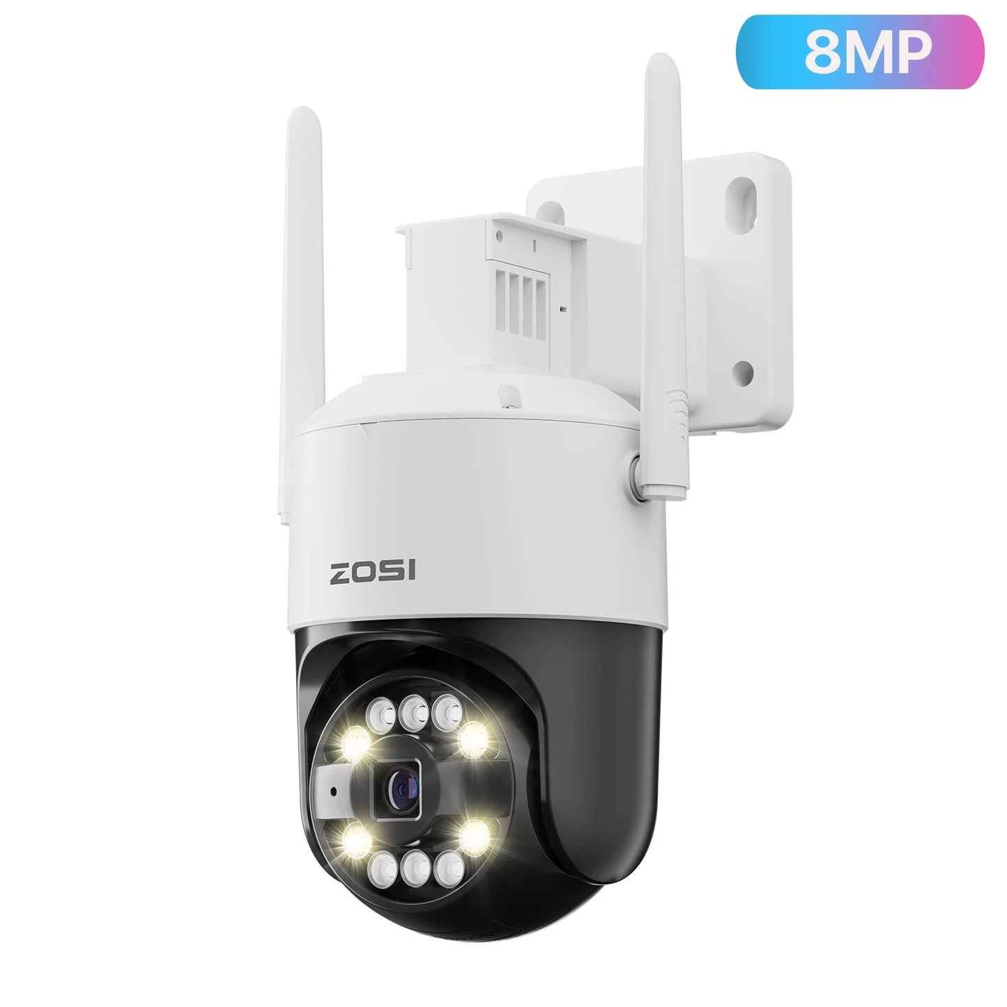 ZOSI C296 5MP/8MP PTZ WiFi Camera Person Vehicle Package Detect Wireless CCTV Video Surveillance Camera Home Security Protection