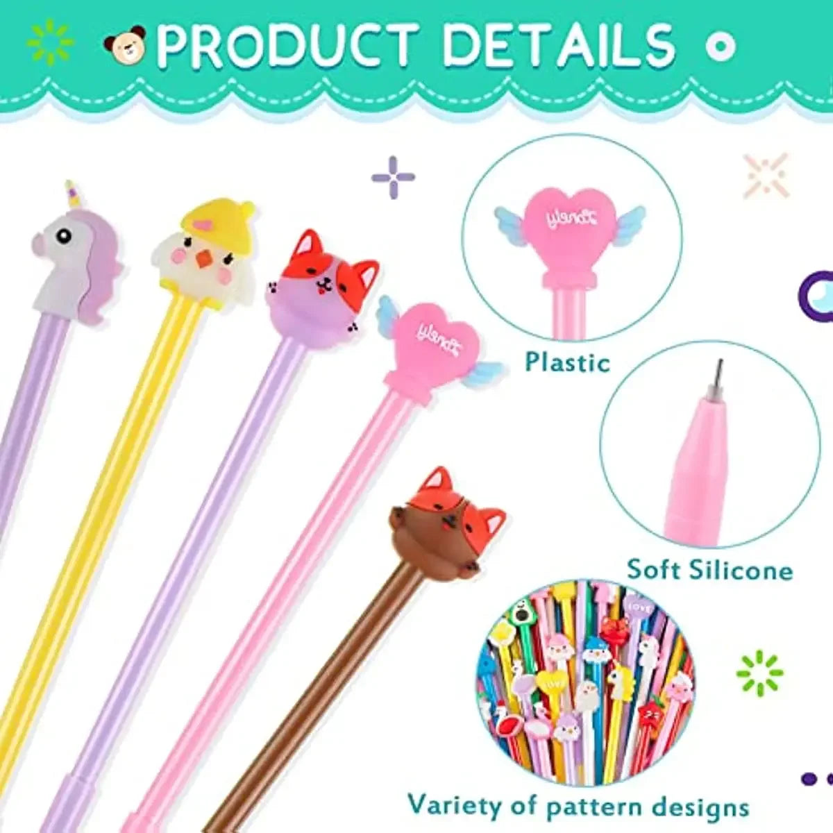 Assorted Gel Ink Pens Set For Office And School Use