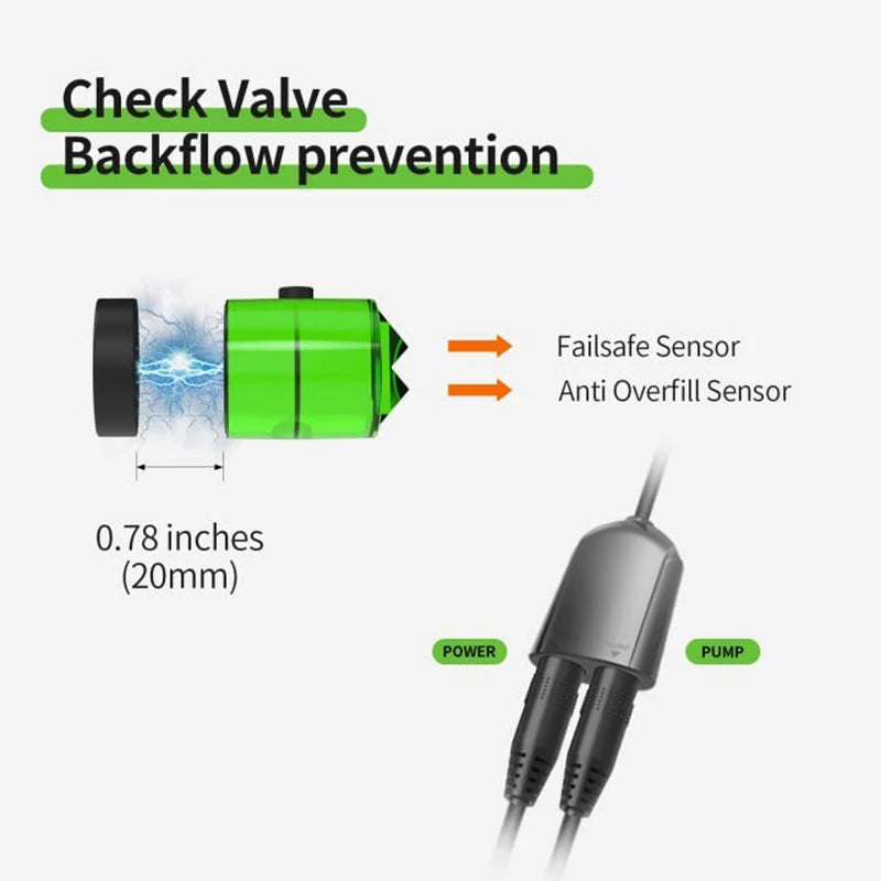 FZONE Smart ATO System Auto Top Off Water Filler Refiller Level Controller with Pump for Aquarium Both Reef and Fresh Tanks