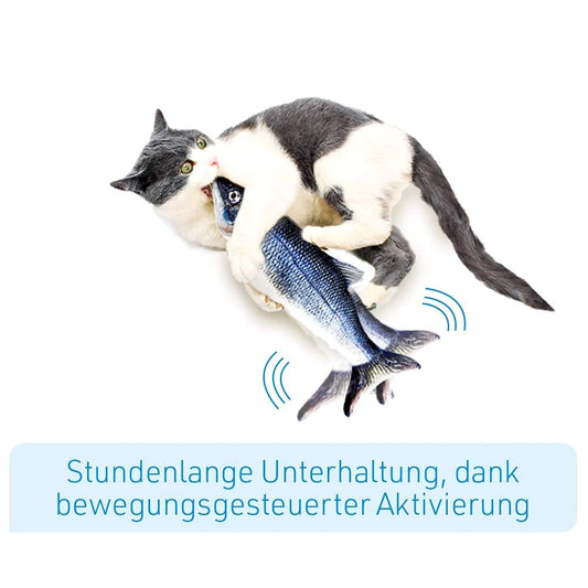 VKTECH Interactive USB Electric Floppy Fish Cat Toy Realistic Chew Toy For Cats Pets