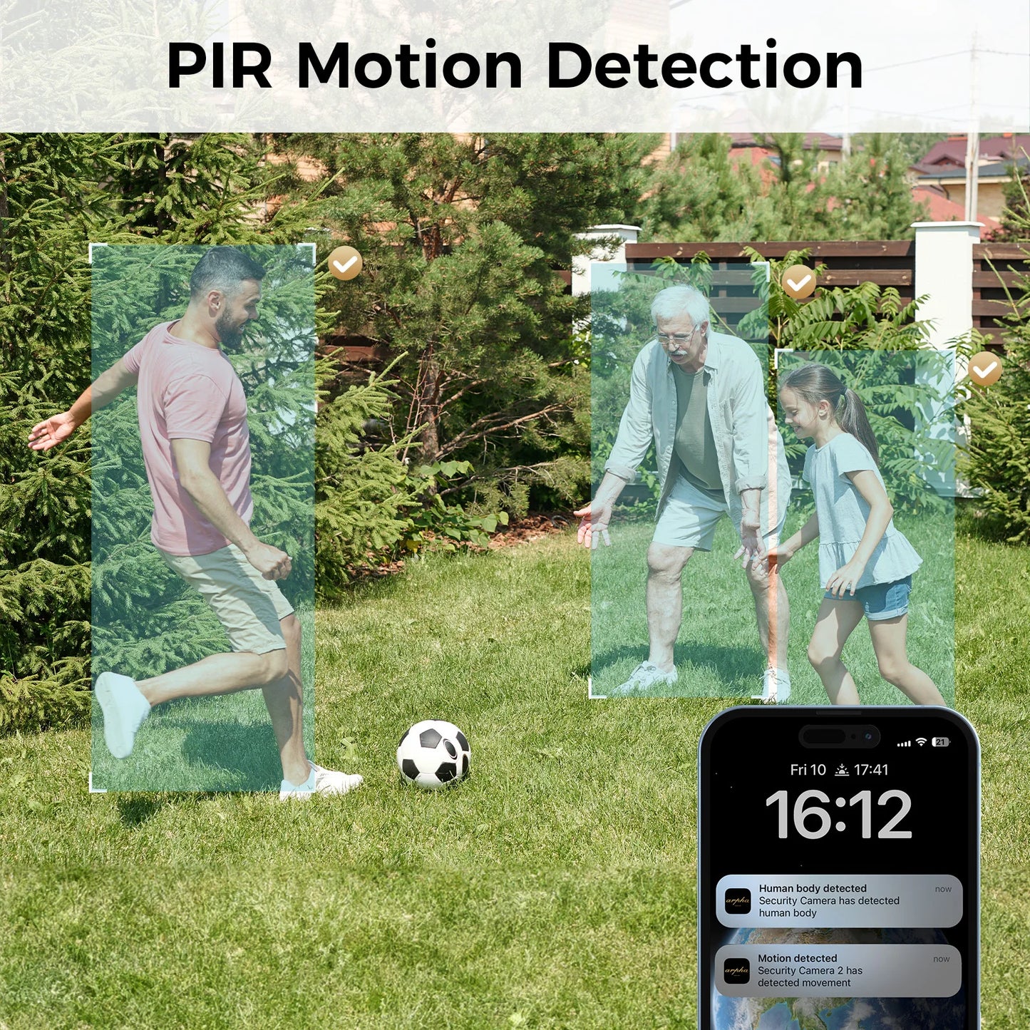 Arpha 1080P Outdoor WiFi Surveillance Camera with UltraHighDefinition NightVision Audio