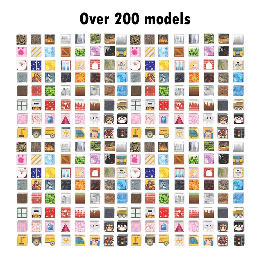 80-160Pcs Building Blocks Magnet Toy Mine DIY Game Scene Assembled Magnetic Block Building Blocks Children Puzzle Model Gift