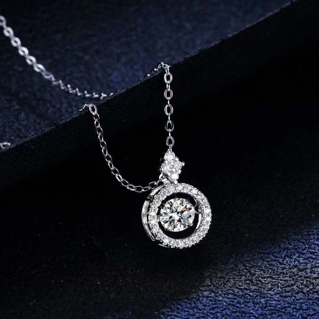 CN Guangdong Moissanite Necklace Sterling Silver Pendant