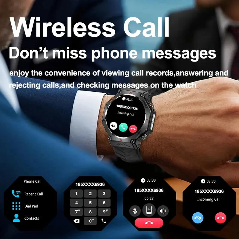 Senbono GPS Smartwatch Built In GPS Bluetooth Call AI GPT