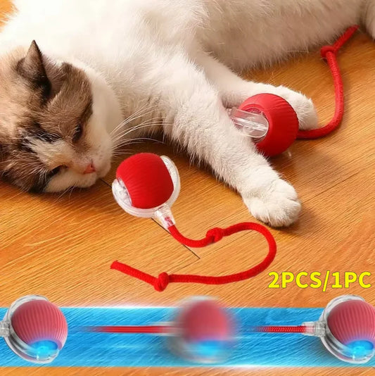 Alloet Cat Interactive Ball Toy Automatic Rolling Self-Rotating Rechargeable Indoor