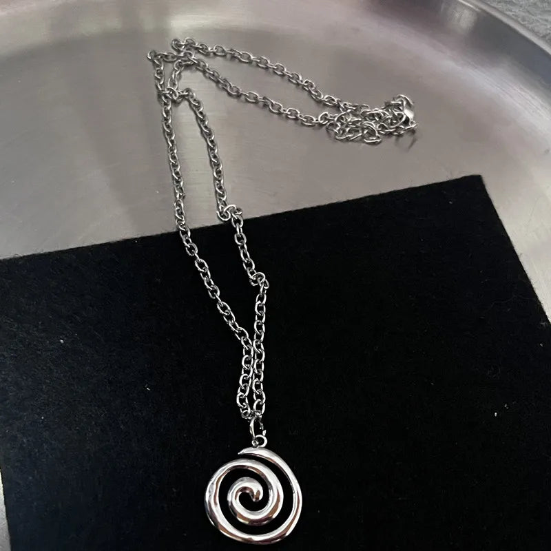 Imixlot Flail Fire Heart Teeth Pendant Necklace For Women