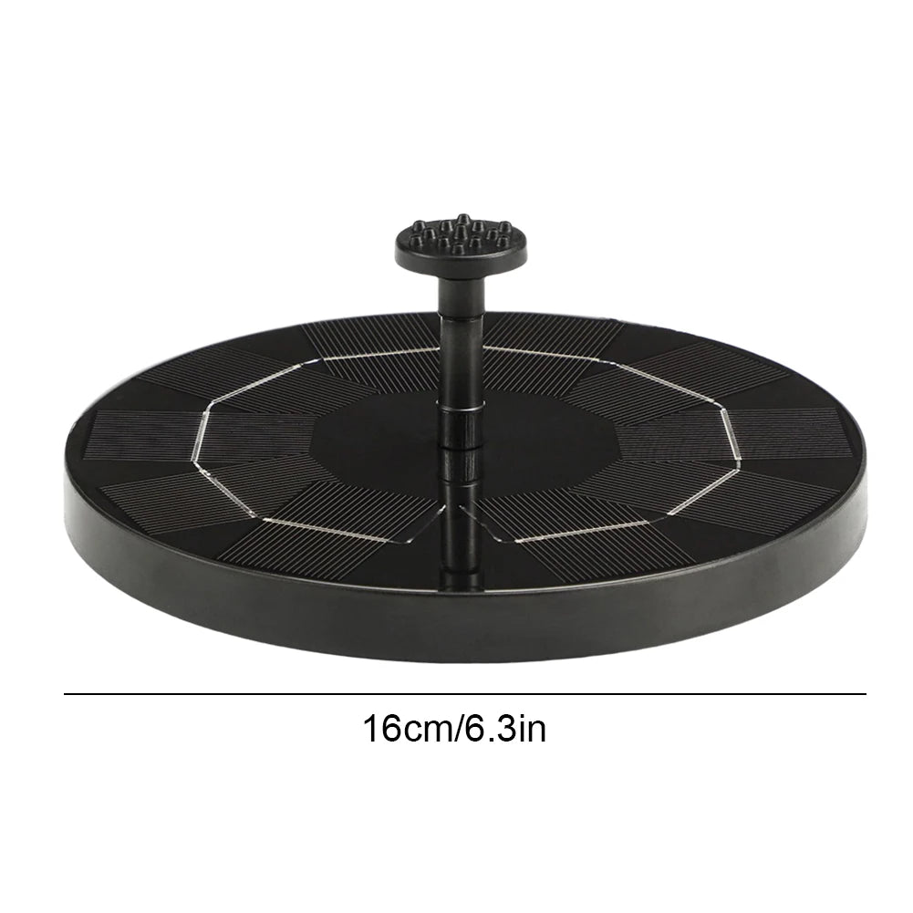 13/16/18cm Solar Fountain Pump Floating Solar Panel Bird Baths Water Fountain with 8 Nozzles For Outdoor Garden Pool Pond Decor