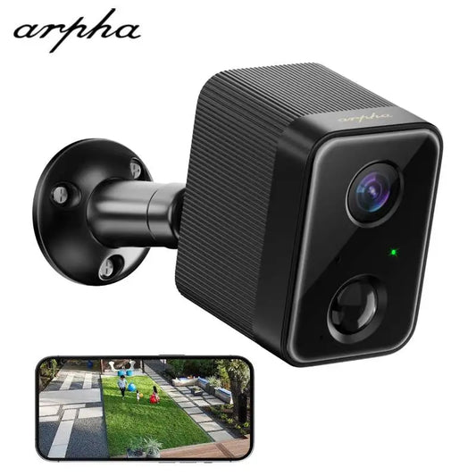 Arpha 1080P Outdoor WiFi Surveillance Camera with UltraHighDefinition NightVision Audio