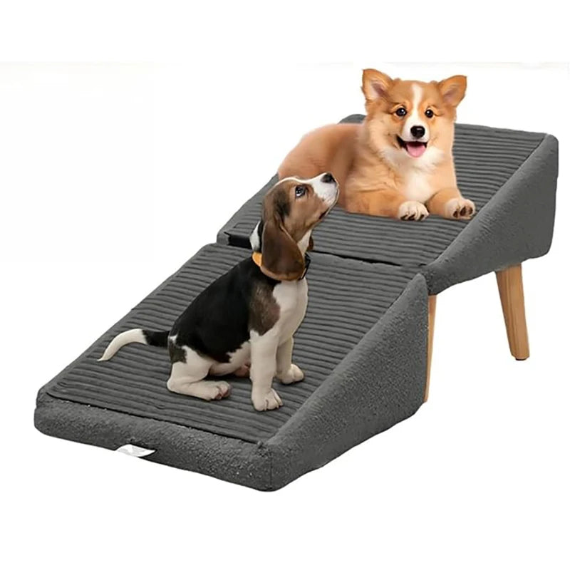 Dog Door Split Ottoman Ramp Ergonomically Multifunction Folding Pet StaircaseProMax