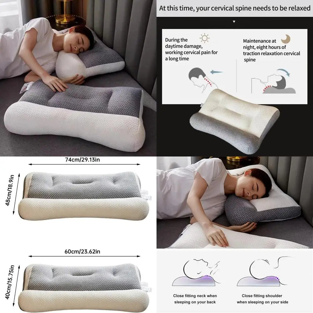 Orthopedic Support Pillow for Deep Sleep and Sleep Apnea