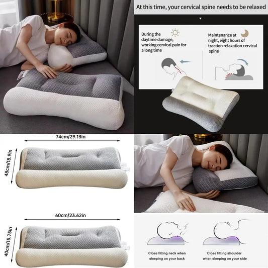 Orthopedic Support Pillow for Deep Sleep and Sleep Apnea