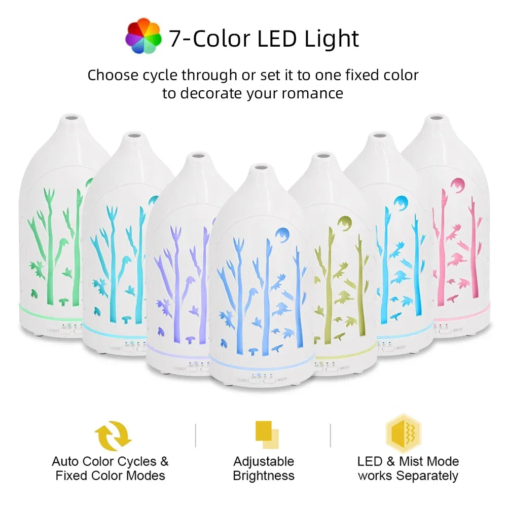 Hign-concerned Aromatherapy Diffuser Auto Shut Off Ultra Quiet 3 Oils