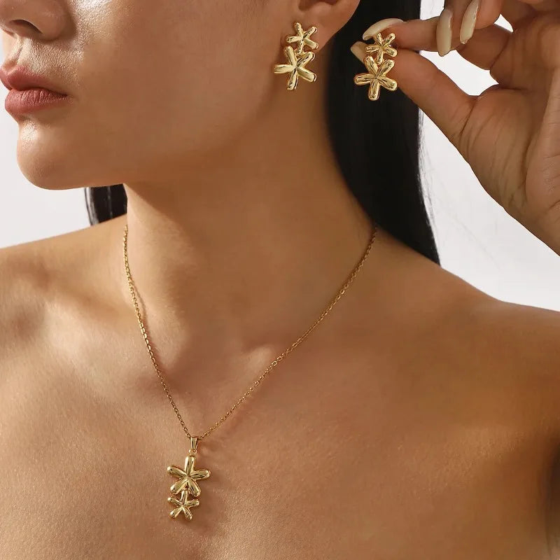 Guangdong 14K Geometric Pendant Necklace For Women