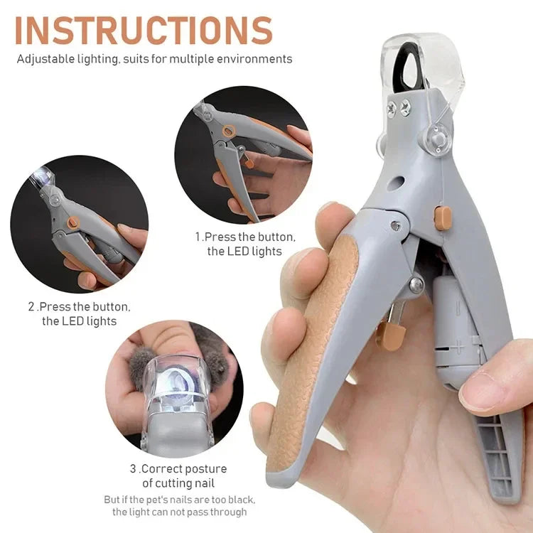 Hign-Concerning? Wait I typed wrong. Let's ensure final: "Hign-Concerned Professional Pet Nail Clipper With LED Illumination Safe-Grip Ergonomic" But "Hign-Concerned" is brand; The word "Concerning" spelled wrong.
