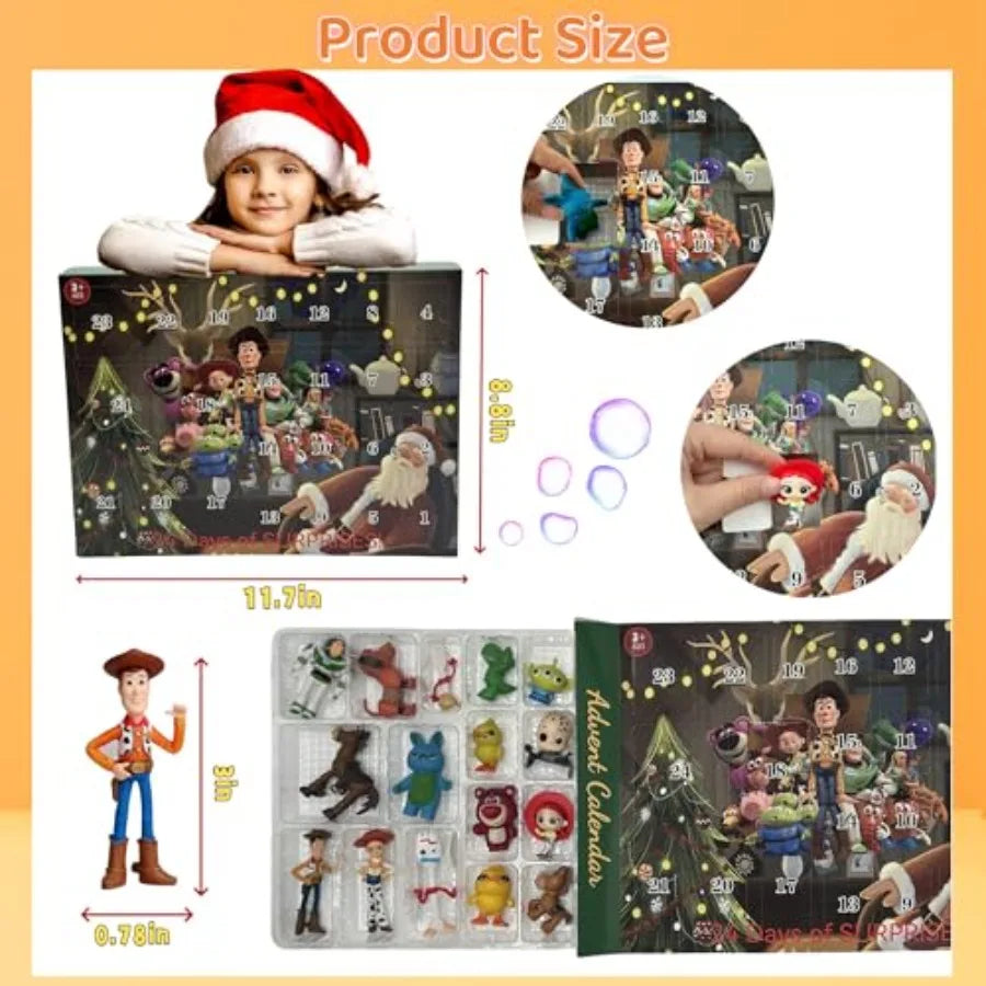High Concerned Christmas Advent Calendar Anime Toys Countdown 24 Days