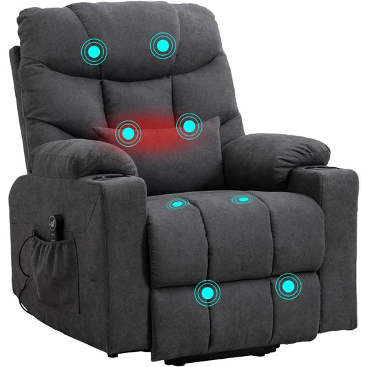 DAFIFY Power Lift Recliner Chair Electric Massage With Heat