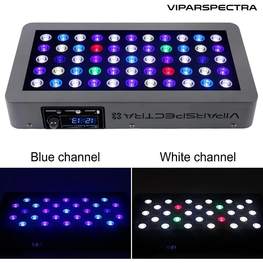 XMSJ VIPARSPECTRA 165W LED Aquarium Light Dimmable Full Spectrum PerformanceEnhancement