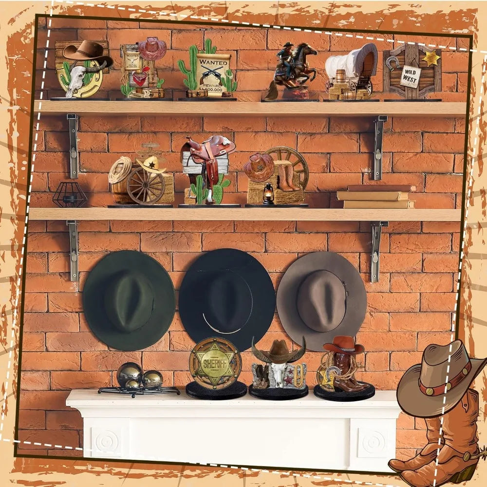 Western Cowboy Centerpieces Set of 12 for Party Tables