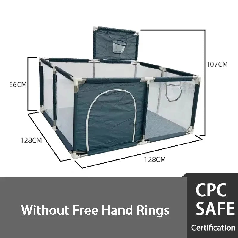 Children Baby Playpen With Foam Protector For Indoor Toddler Safety Barrier And Ball Pit