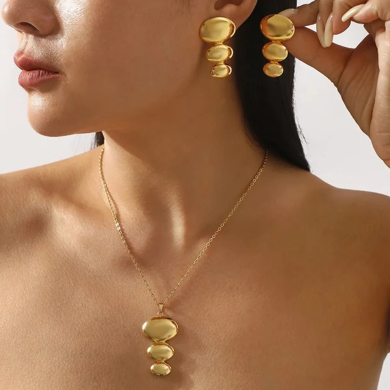 Guangdong 14K Geometric Pendant Necklace For Women