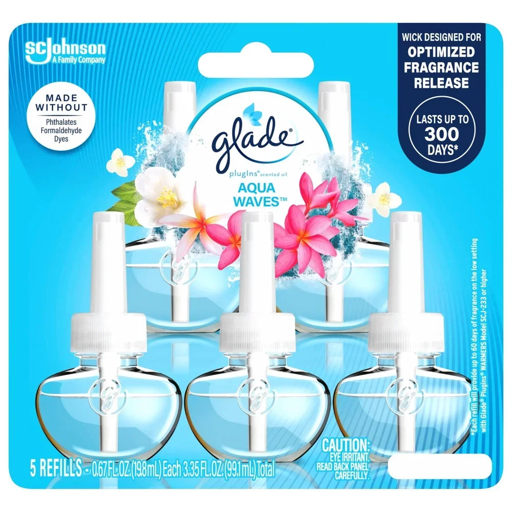 Hign-concerned Aqua Waves PlugIn Air Freshener Refills Oceanic Fragrance Essentials