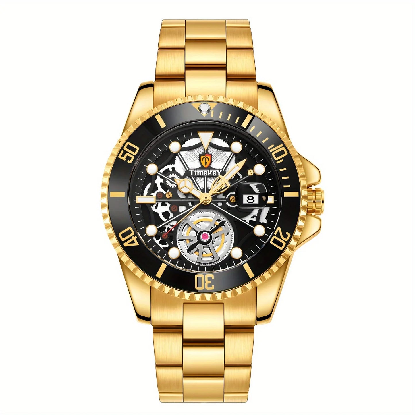 TimeKey Men's Quartz Watch With Rotating Bezel For Business