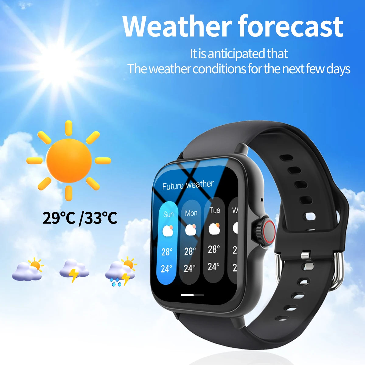 Lomaxfr Smart Watch Touch Screen Calls Message Reminders