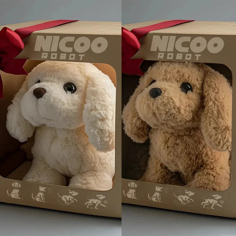 Hign-concerned Robot Puppy Realistic Robotic AI Pet Barking Walking Interactive Toy