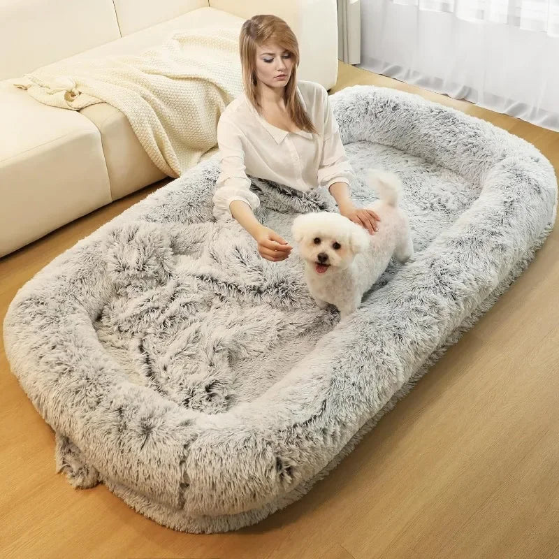 Hign-concerned Orthopedically Human Dog Bed For Adults With MachineWashable Cover