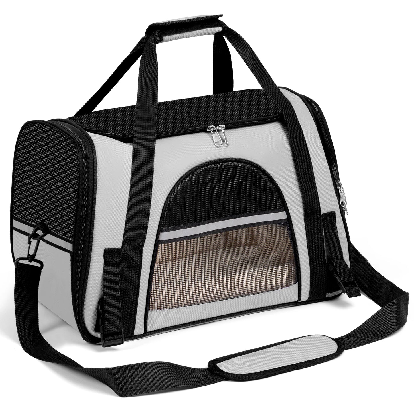 Closure AirlineApproved UltraDurable SoftSided PetCarrier TravelReady ForSmallPets