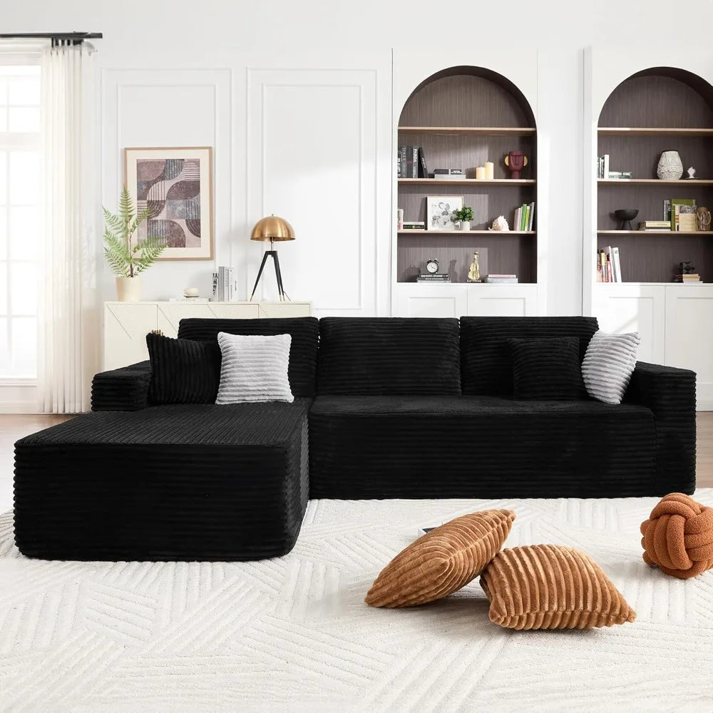 ANGDUO Boneless Couches Living Room Modular Sectional