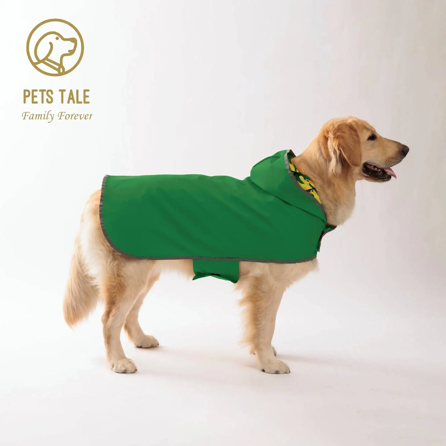 PETS TALE All Weather Dog Raincoat DualSided Waterproof Coat AllSeasonProtection