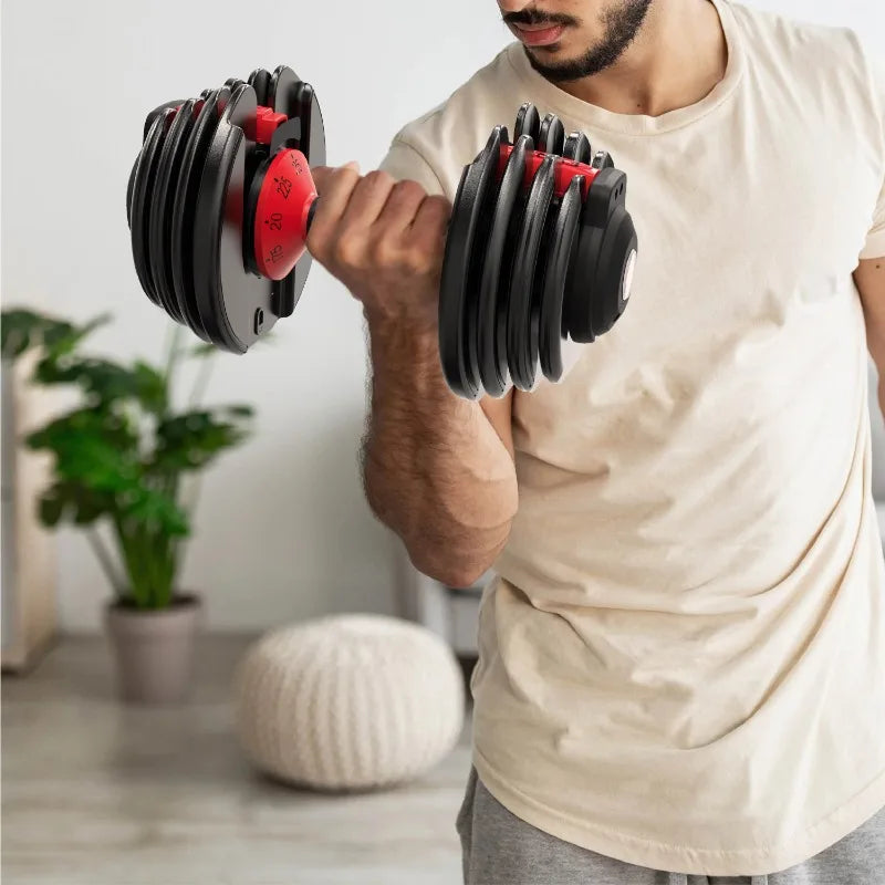 FitRx Adjustable Dumbbells SmartBell Set with Quick-Select Weights