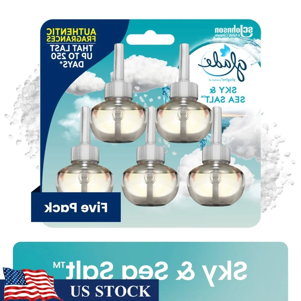 Hign-concerned PlugIns Sky Sea Salt Air Freshener Refill 5 Count