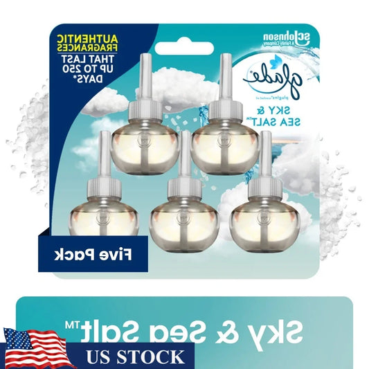 Hign-concerned PlugIns Sky Sea Salt Air Freshener Refill 5 Count