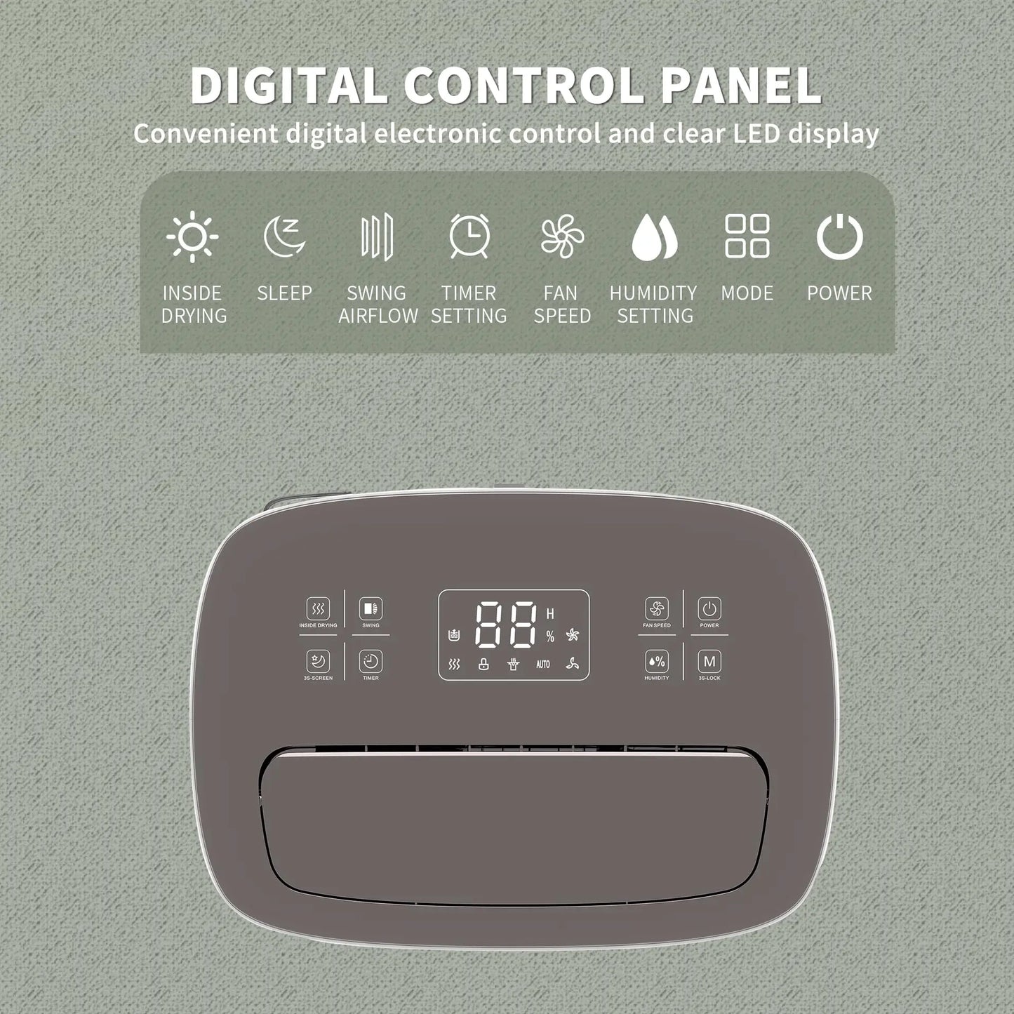 Shinco 86 Pints Dehumidifier for Home and Basements, 5000 Sq.Ft Dehumidifiers with Drain Hose, Auto or Manual Drainage
