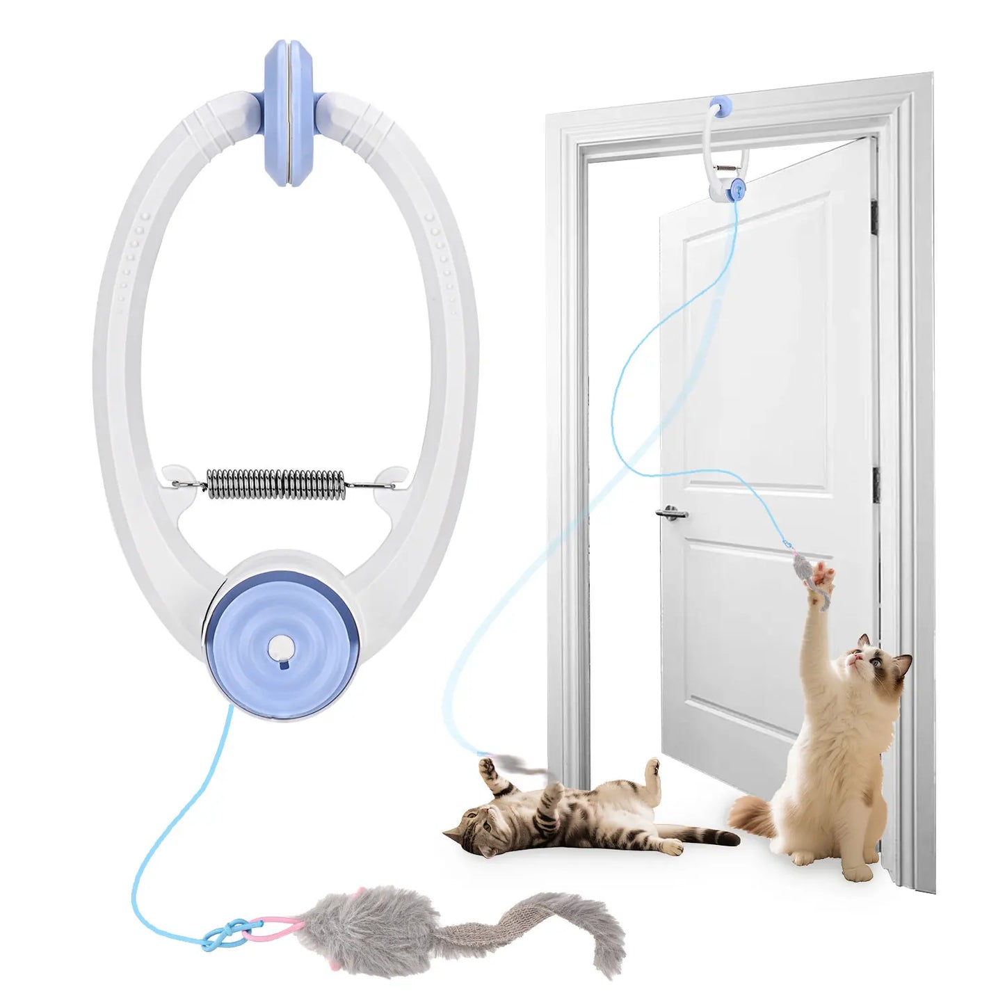 Cityflee Electric Doorway Hanging Cat Toy USB Rechargeable Interactive Movements