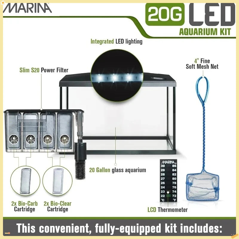 High-concerned Complete Aquarium Kit With LED