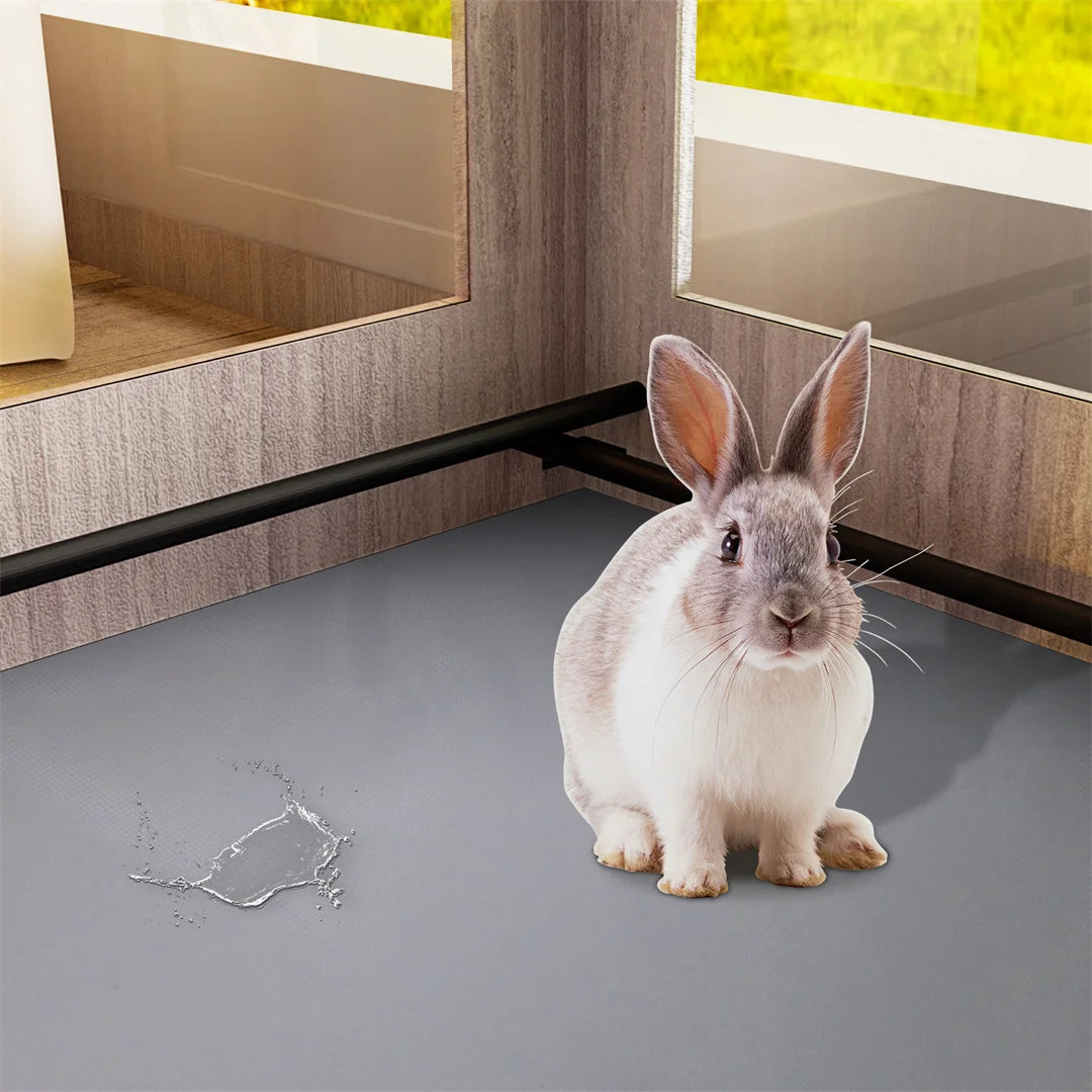 Hign-concerned Tempered Glass Pet Whelping Box With Waterproof Pad For Puppies