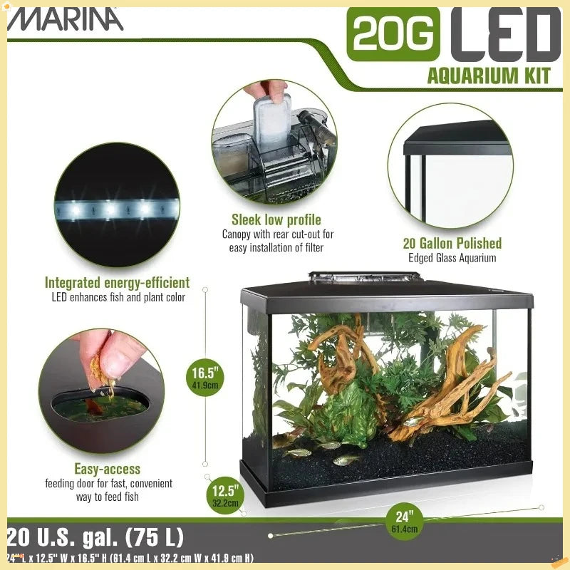 High-concerned Complete Aquarium Kit With LED