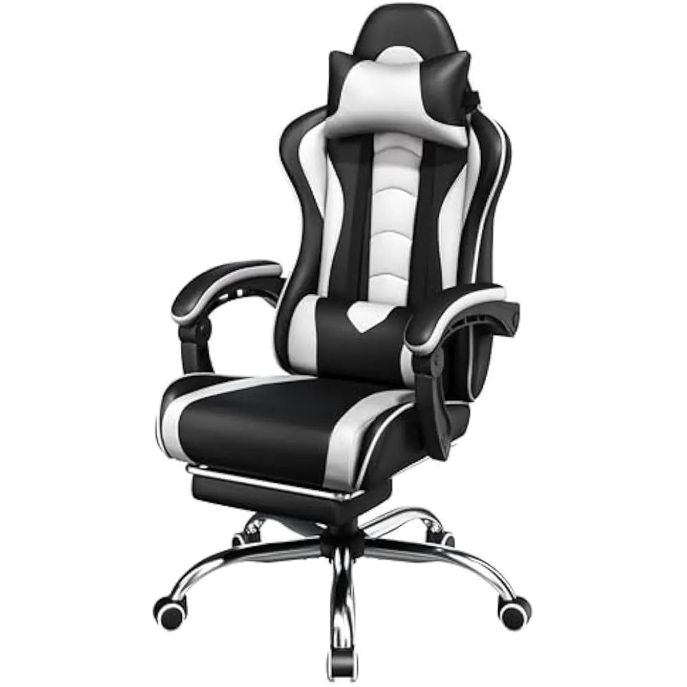 Ergonomics Gaming Chair With Swivel Headrest And Massage
