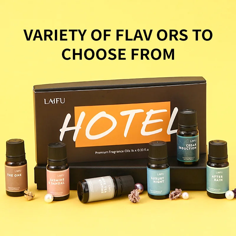 Miflame Water Soluble Essential Oil Set Six Fragrances For Diffuser