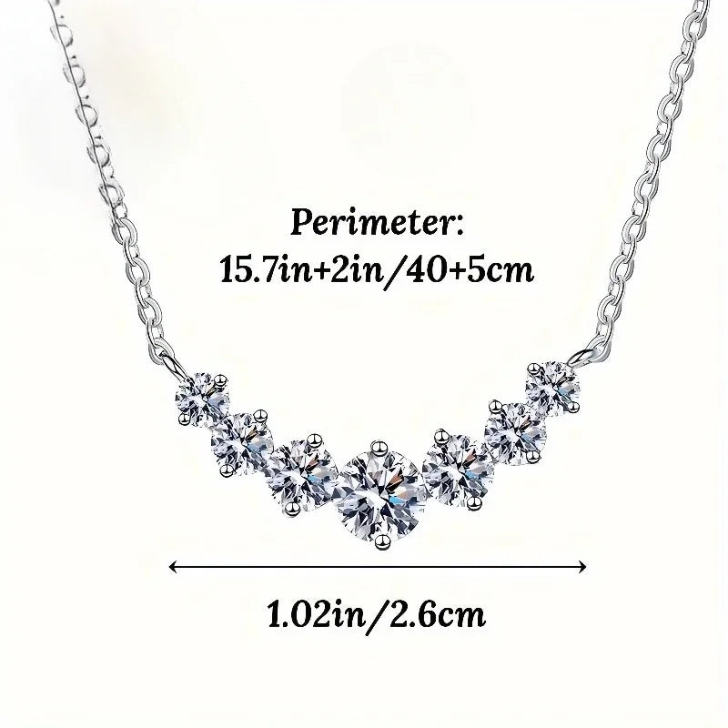 Guangdong Cubic Zirconia Smile Necklace Princess Cut Unisex
