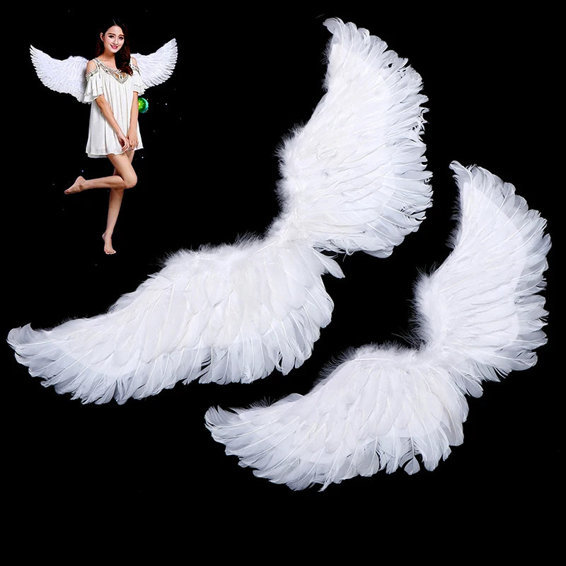 Guangdong Angel Feather Wings For Party Cosplay With Elastic Straps